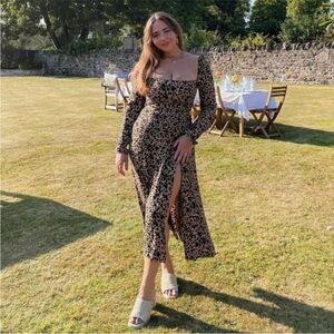 NEW Reformation Sigmund Dress Blitz 20 Plus Size